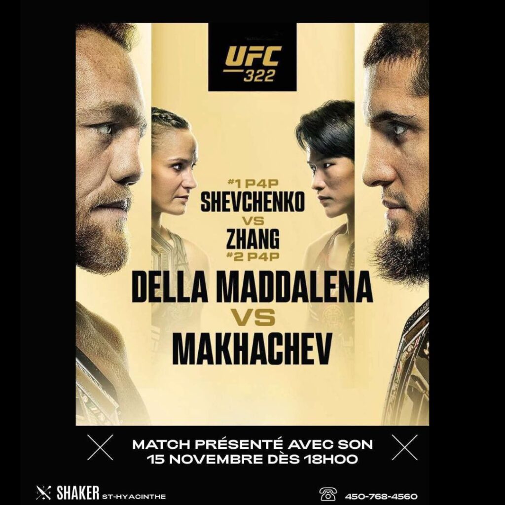 Soirée UFC322 – Shaker St-Hya